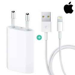 Apple Chargeur  - Original Apple - Lightning A1400 + Câble MD818 -  iPod, iPad & iPhone