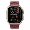 Apple Watch Ultra 2 GPS + Cellulaire - Boîtier Titane 49 mm - sport Kilim rouge