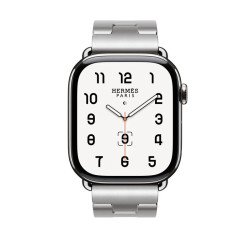 Apple Watch Hermès Series 10 GPS + Cellulaire - Titane 42 mm -  Acier Satiné