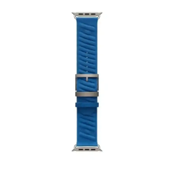 Apple Watch Bracelet - Boucle Hermès - 49 mm - Couleur En Mer Bleu Hydra
