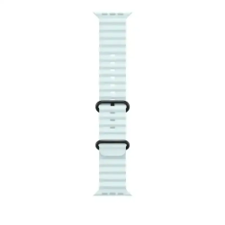 Apple Watch Bracelet - Signé Apple - Boucle 49 mm - Finition titane - anti-corrosion - Océan bleu glacier