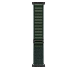 Apple Watch Bracelet - Signé Apple - Boucle Alpine vert foncé 49 mm - Small - Finition titane