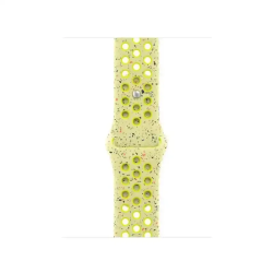 Apple Watch Bracelet - Signé Apple - Boucle Sport Nike 40 mm - S/M - flocons colorés - Couleur Volt Splash