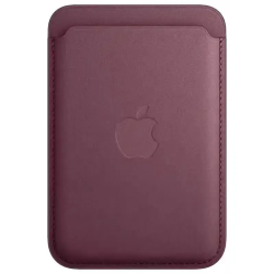 Apple Accessoire - Original Apple - Porte-cartes en cuir avec MagSafe pour iPhone - Mulberry