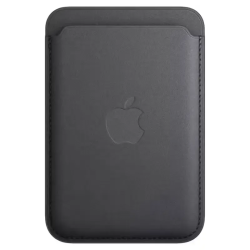 Apple Accessoire - Original Apple - Porte-cartes en cuir avec MagSafe pour iPhone - Noir