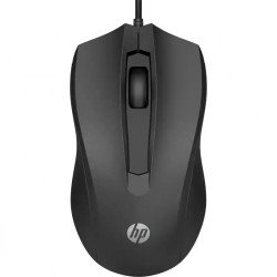 HP 100 Souris USB Type-A filaire - 3 boutons - Jusqu’à 1600 ppp - mouvements fluides - Noir