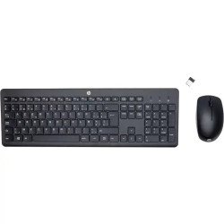 HP 230 Ensemble clavier AZERTY et souris sans fil 2,4 GHz  - 16 mois d'autonomie - 1600 DPI - Noir
