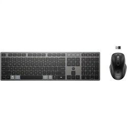 HP 725 Ensemble clavier et souris sans fil rechargeables multi-appareils  2,4 GHz - Bluetooth® - Noir